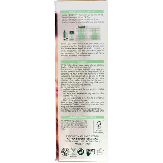 Permanent Hair Color Gel, HBT